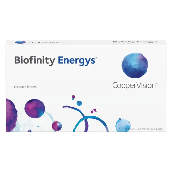 Boîte de 6 lentilles Biofinity Energys CooperVision Boîte de 6 lentilles Biofinity Energys CooperVision