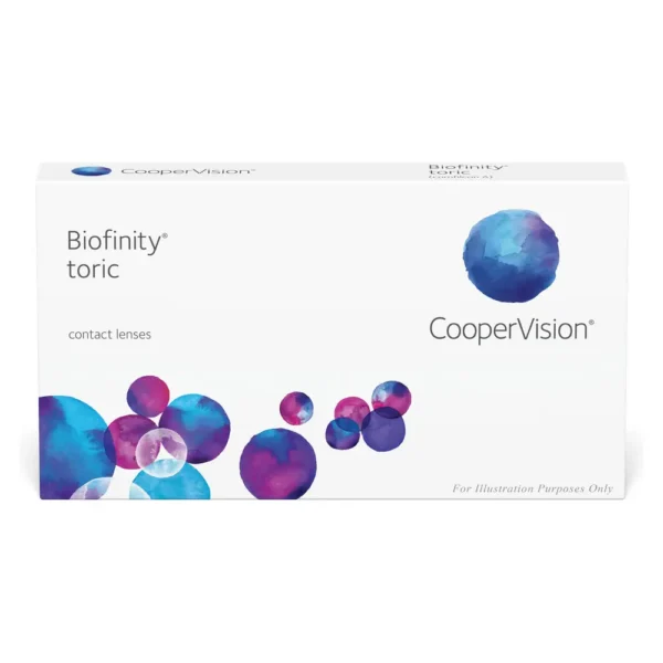 Boîte de 3 lentilles Biofinity Toric CooperVision Boîte de 3 lentilles Biofinity Toric CooperVision
