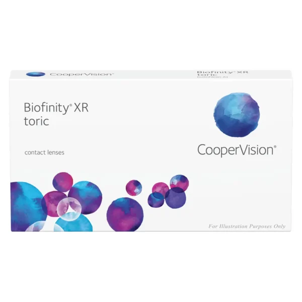 Boîte de 6 lentilles mensuelles Biofinity XR Toric CooperVision Boîte de 6 lentilles mensuelles Biofinity XR Toric CooperVision